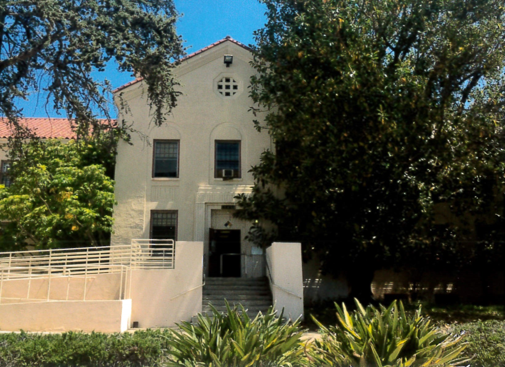 Closer view of Building 208 main entrance
